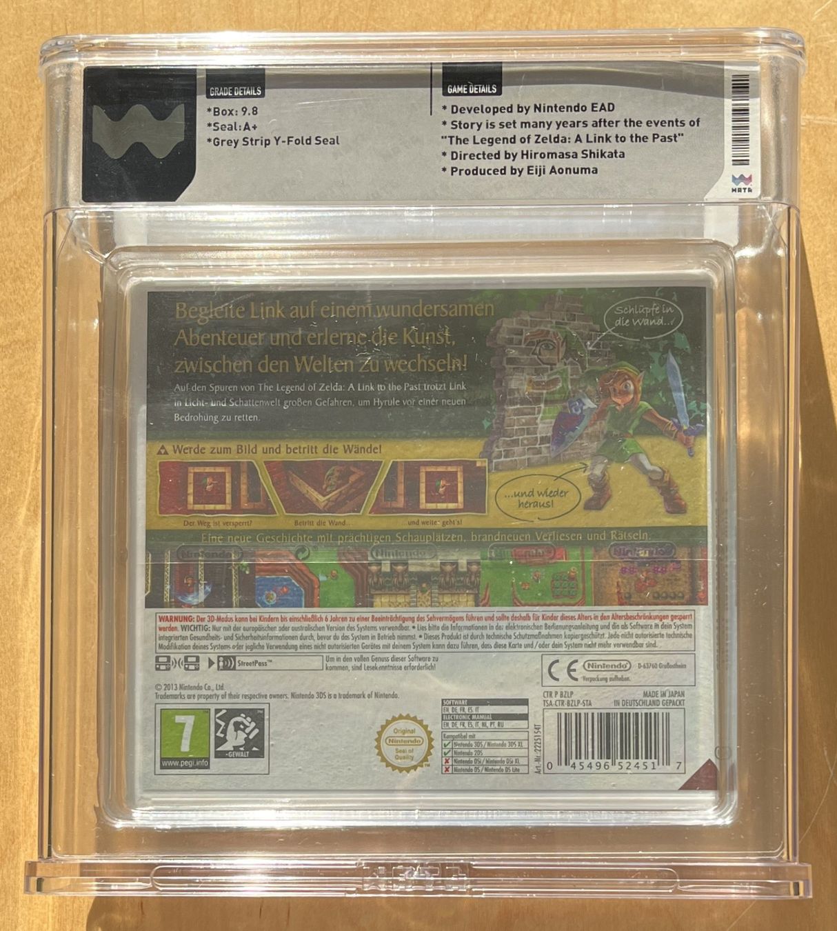 Nintendo Giochi: WATA 9.8 Zelda: A Link Between Worlds 3DS Neu – Nuovo e nell'imballaggio originale da Dornach venduto da Deco89 1