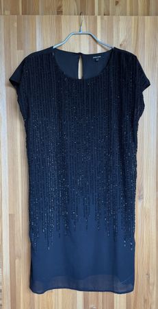 Paillettenkleid schwarz Grösse 38