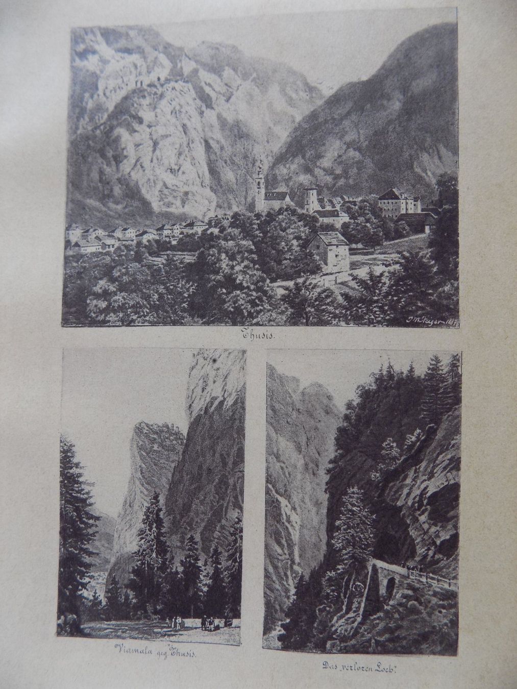 Gravures: Thusis Via Mala – D'occasion à Risch par Rischli15 3