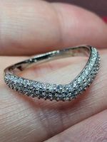Bague argent avec diamants de moissanite certifiés GRA
