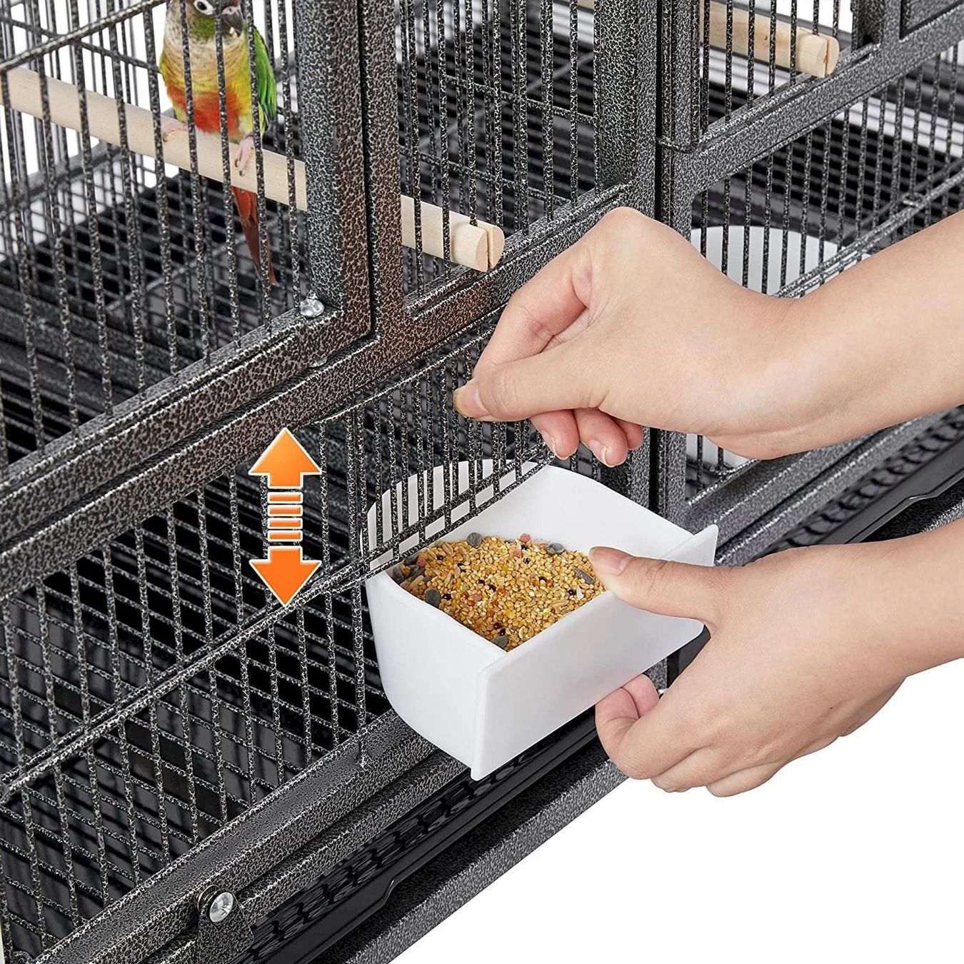 Vogelhäuser: Vogelkäfig Doppelkäfig Schwarz – Neu und originalverpackt aus Bottighofen von zaap 5