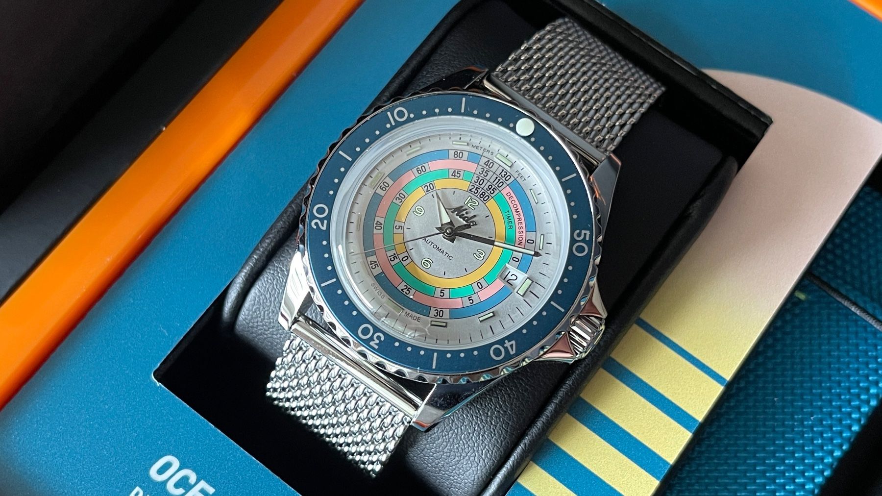 Mido Orologi: MIDO Decompression Timer 1961 – Nuovo e nell'imballaggio originale da Bruettisellen venduto da GiacomoCH