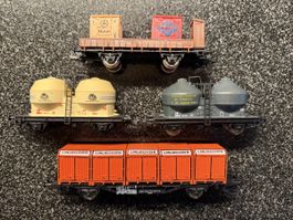 4 Lima Güterwagen Modellbahn H0 verschiedene Ausführungen