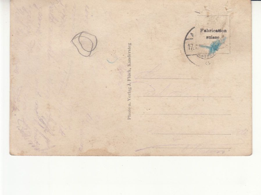 Cartoline postali: Kandersteg Klus Kanderfall ca. 1930 – Usato da Bürglen TG venduto da StampGraf 1