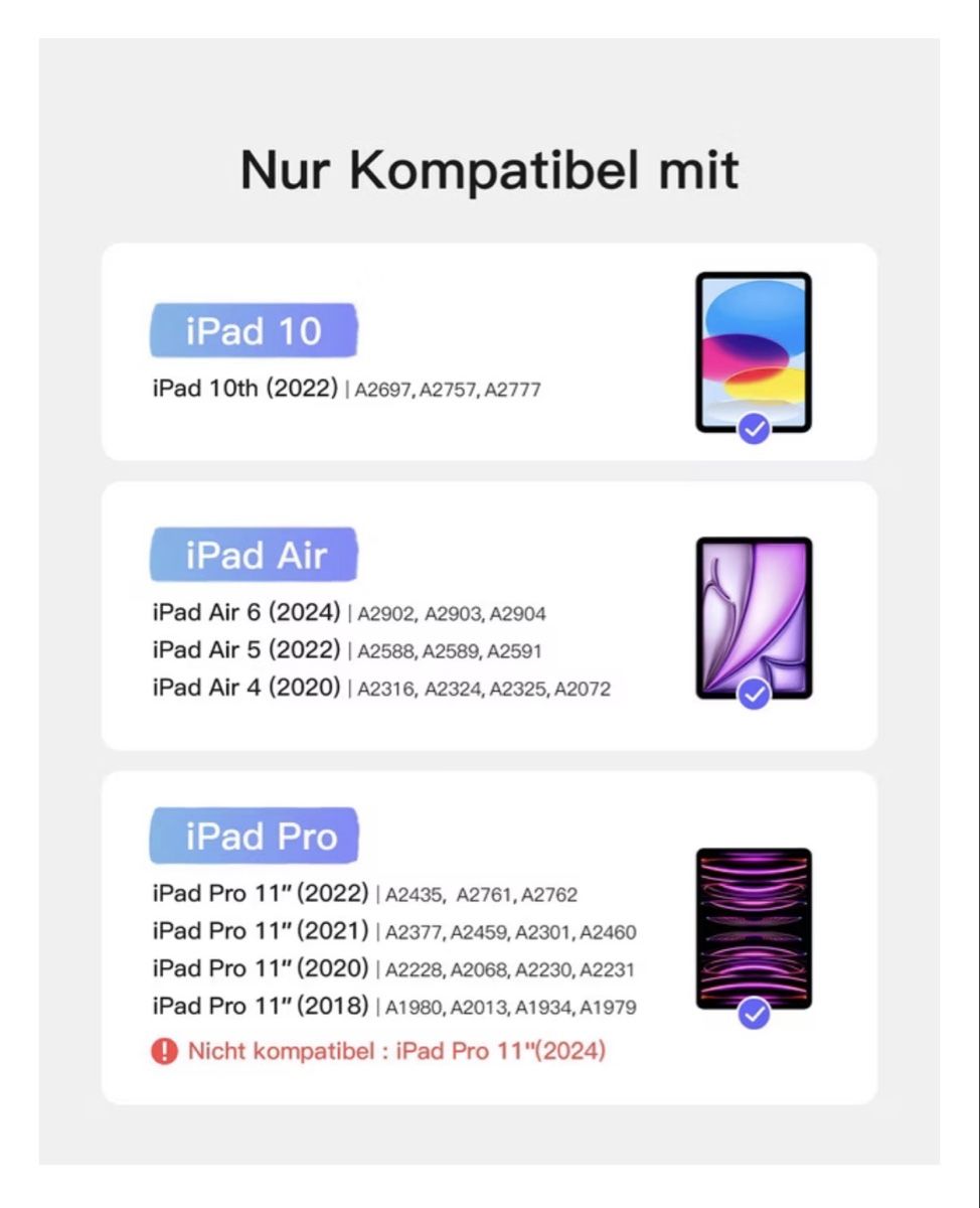 Tastiere: Inateck Keyboard iPad 11" – Nuovo (secondo la descrizione) da Schliern b. Köniz venduto da mafalda.maiam 6