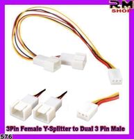 PC Fan Splitt 3 Pin Female auf Dual Male