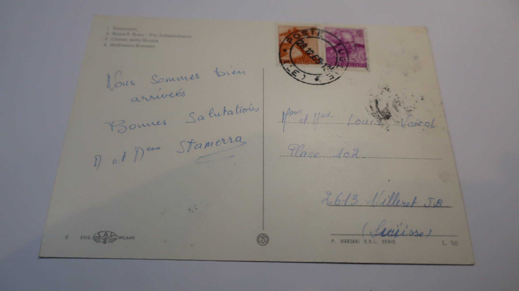 Cartes postales: Lecce Mutivues 1965 – D'occasion à Cormoret par Pascalll2001 2