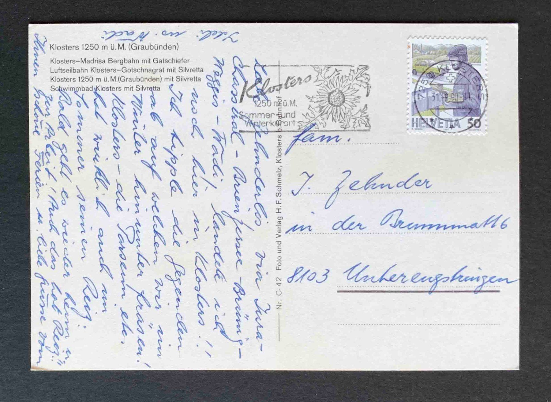 Cartoline postali: AK Klosters – Usato da Goldau venduto da artelier1 1