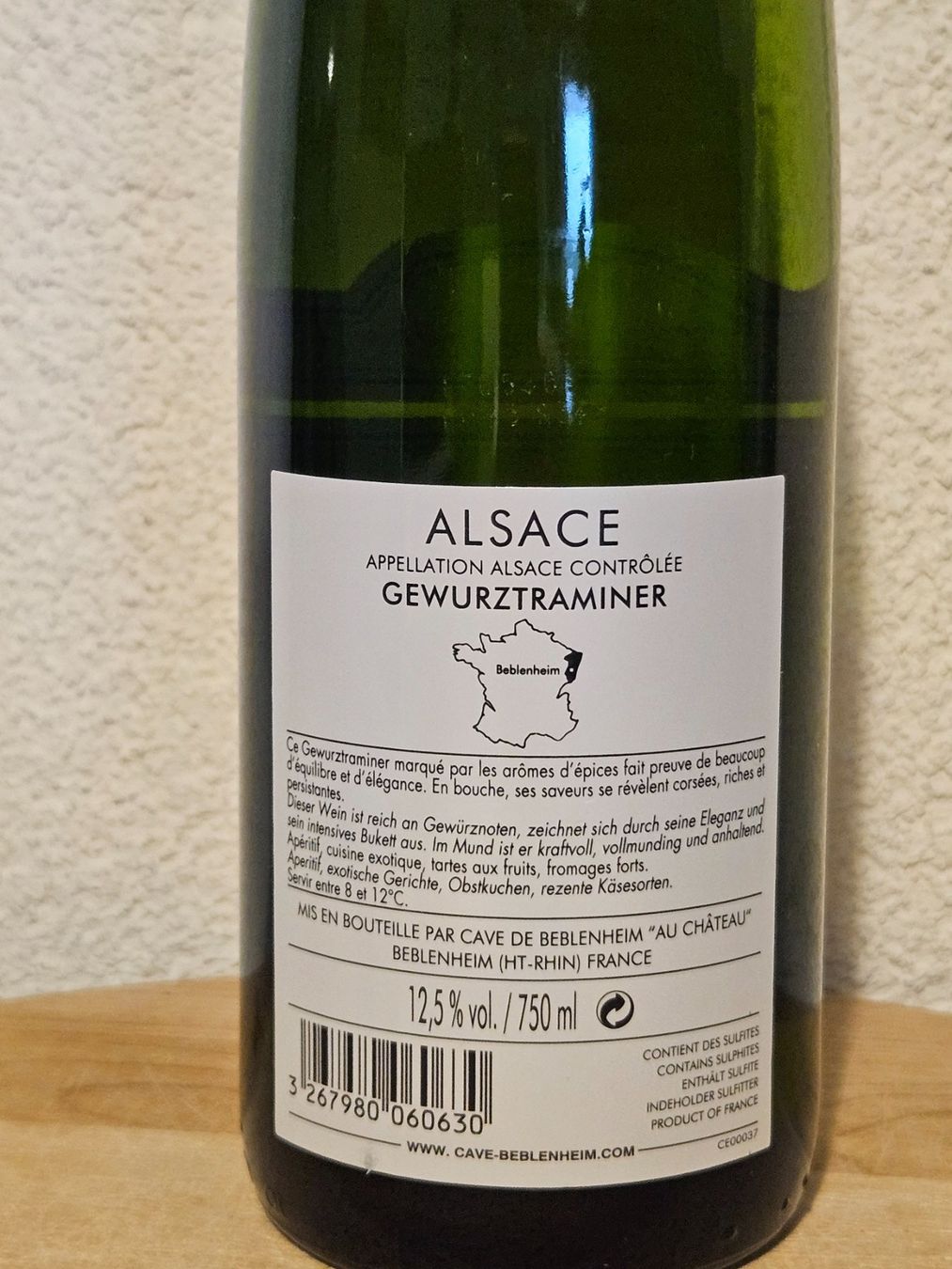 Vino: Wein Vin d Alsace – Nuovo e nell'imballaggio originale da Chur venduto da Einszweidreiviermein 1