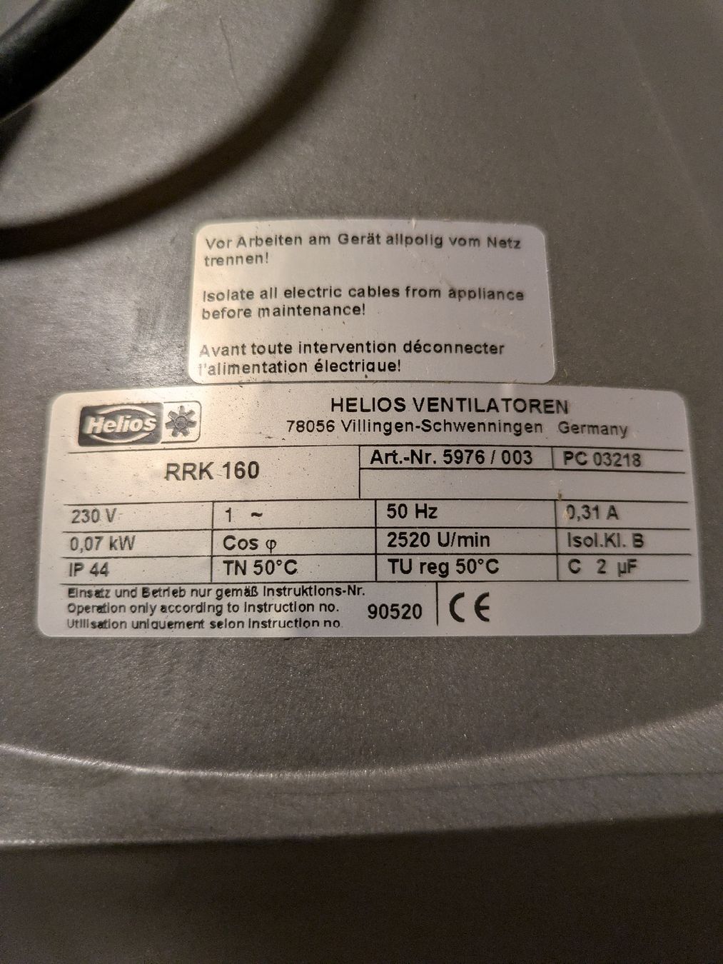 Helios Ventilatoren: Rohrventilator – Neu (gemäss Beschreibung) aus Niederneunforn von Baro6 2