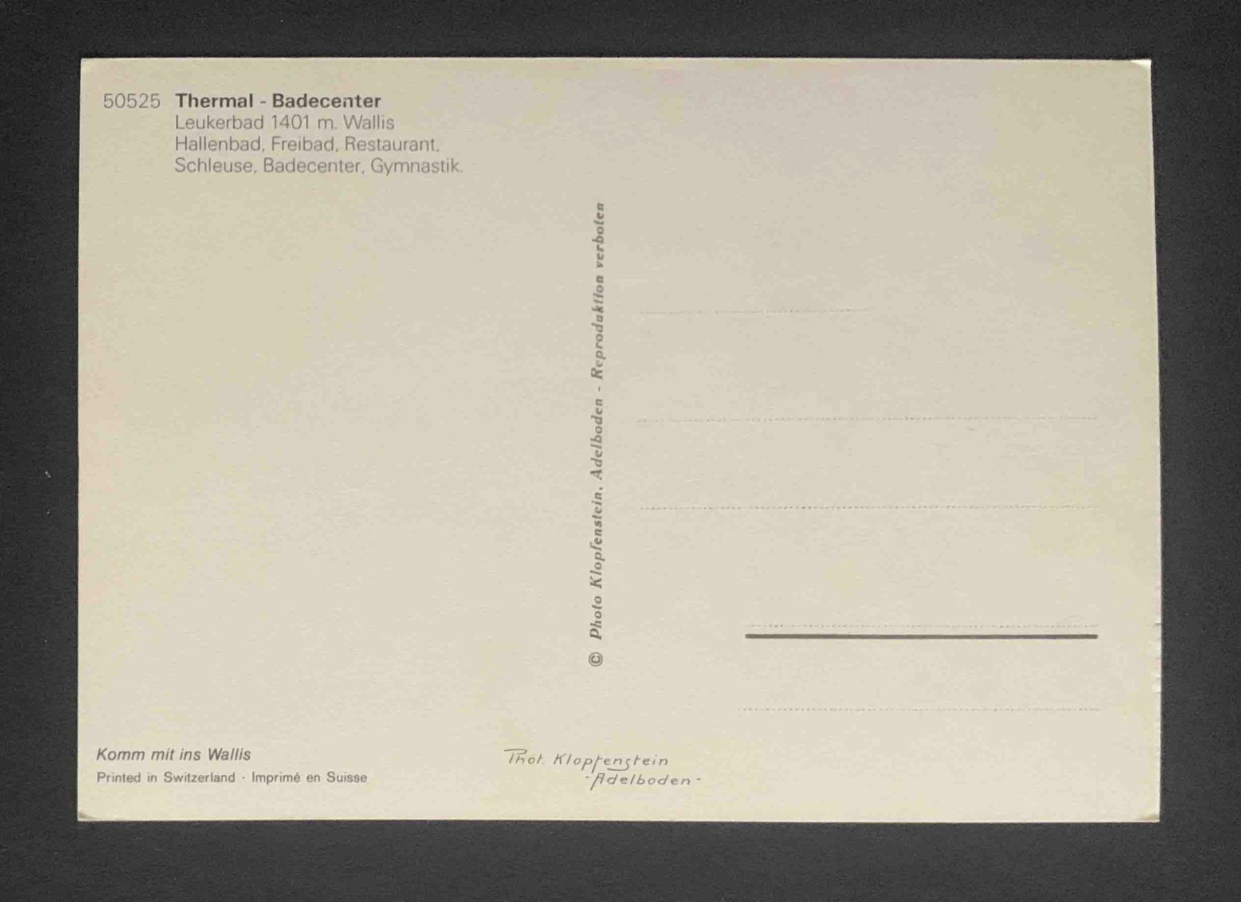 Cartoline postali: AK Leukerbad Thermal Badecenter – Usato da Goldau venduto da artelier1 1