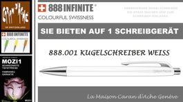 888.001 * WEISS * Infinite 888 Caran d'Ache Swissride Blau M