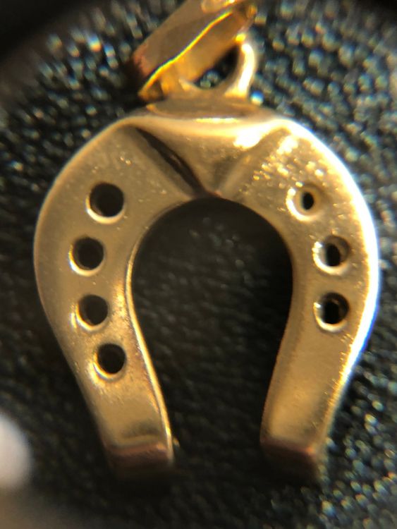 Ciondoli: Anhänger Hufeisen aus 18 Karat Gelbgold Au 750 – Usato da Bern venduto da bombich 5