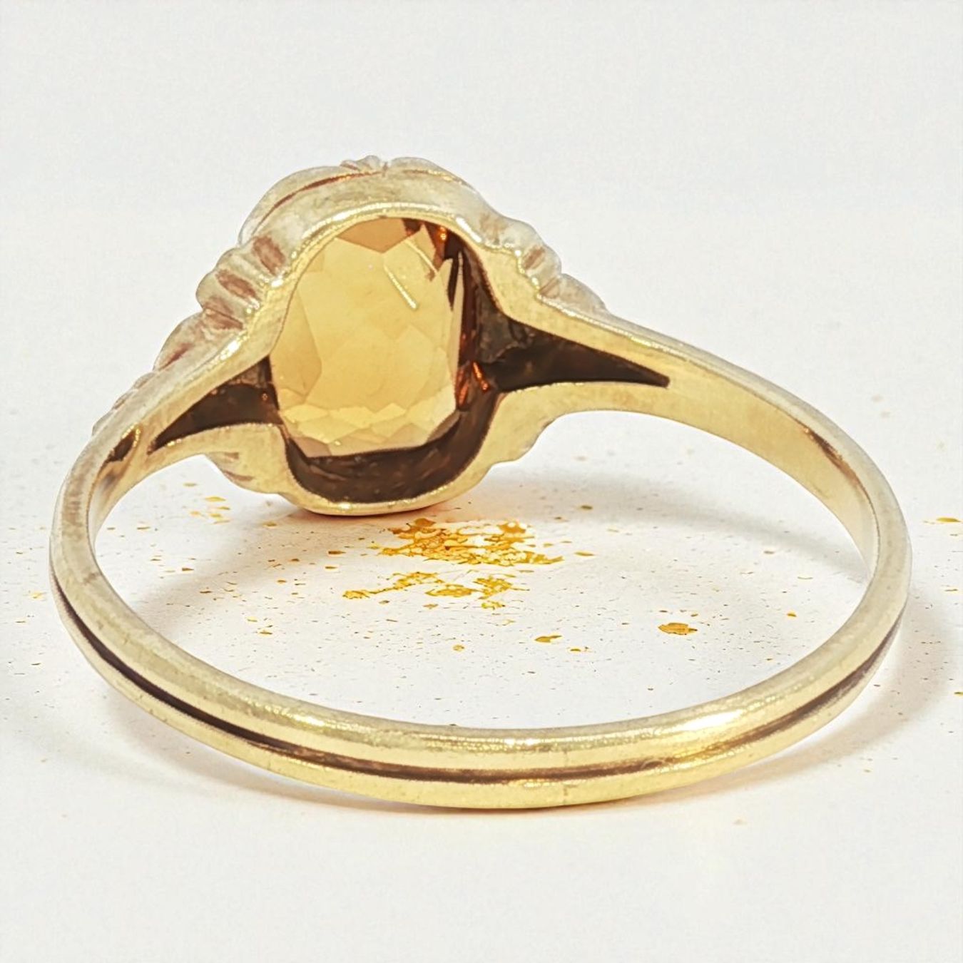 Bagues: Jugendstil-Ring mit  Citrin 14k Gold – D'occasion à Embrach par estzeh1 3
