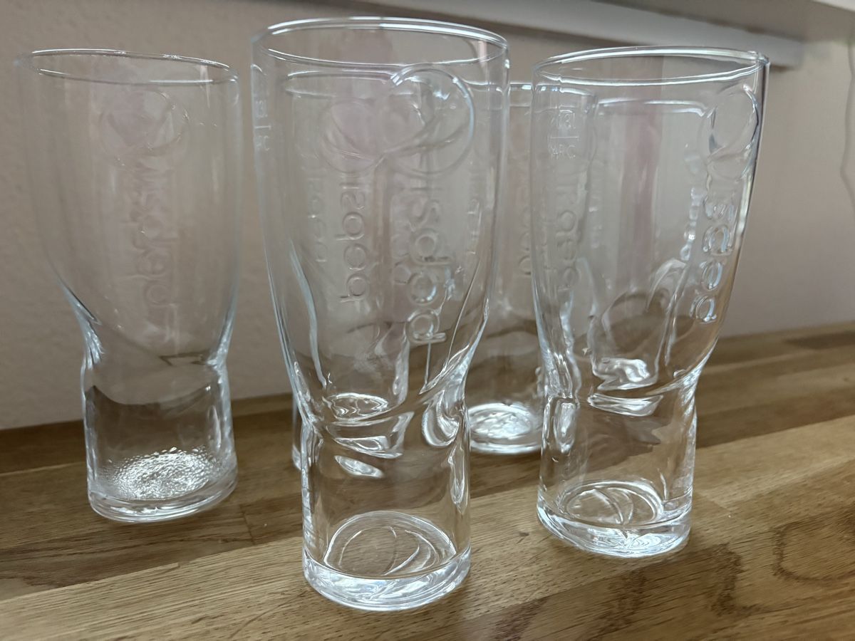 Pepsi Bicchieri: 6 verres PEPSI  – Usato da Biel/Bienne venduto da tatilene 1