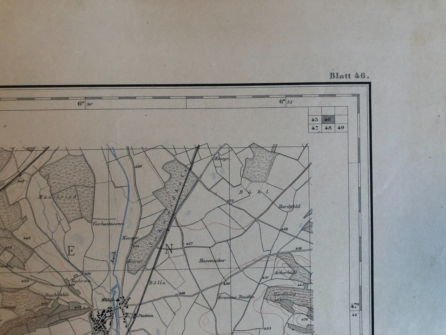 Cartine & Atlanti: Siegfriedatlas Bl. 46: Ramsen 1885 – Usato da Zürich venduto da allp 4
