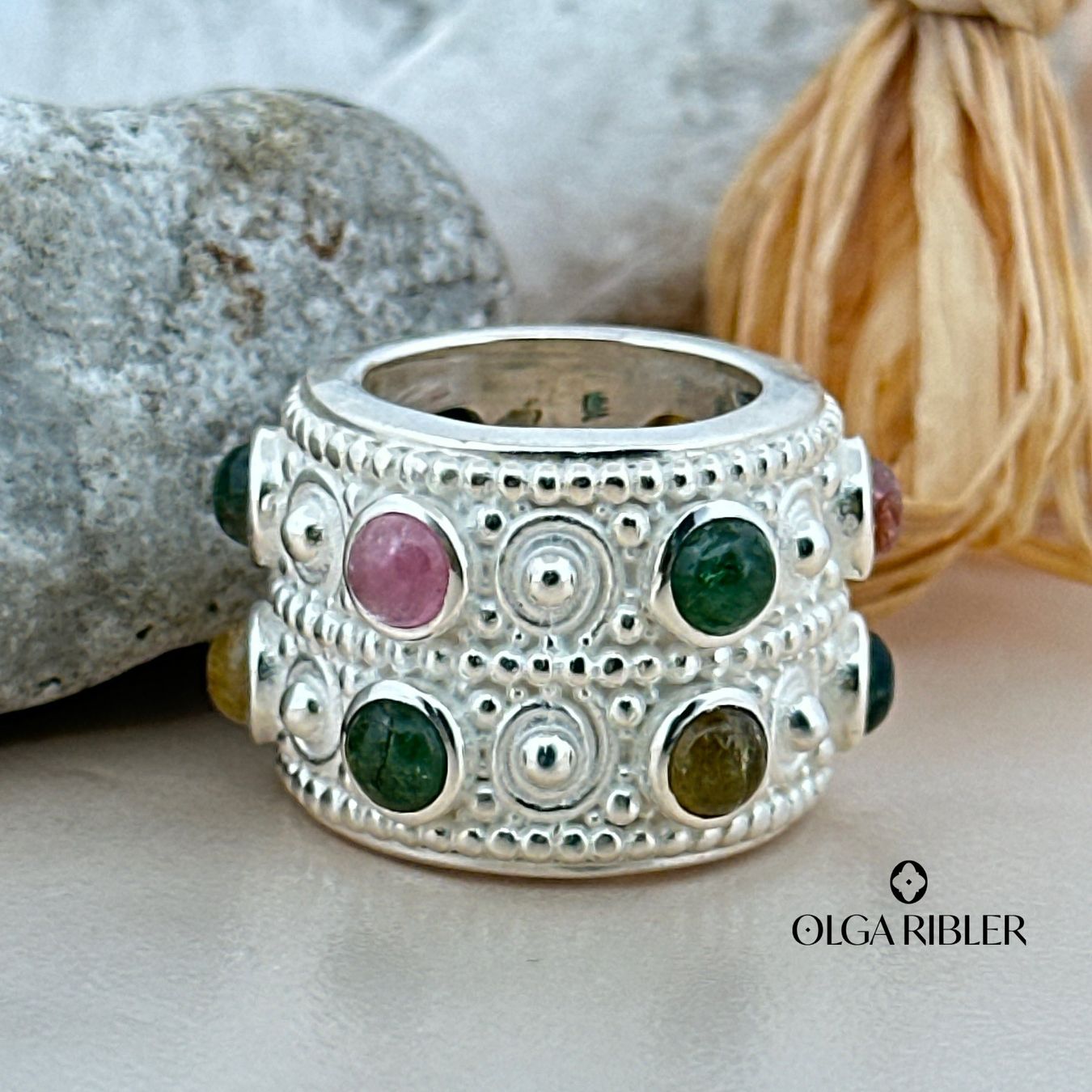 Olga Ribler Anelli: Statement Ring Multi Turmalin Ringgrösse 54 – Nuovo (secondo la descrizione) da Luzern venduto da Schmuckoutlet 5