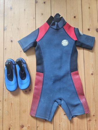 Kinder Neopren (gr. 8) ca. 122/128 Ripcurl, Badeschuhe 32/33