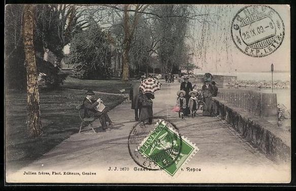 Ansichtskarten: AK Genève, Promenade – Gebraucht aus Berlin von bartko-reher