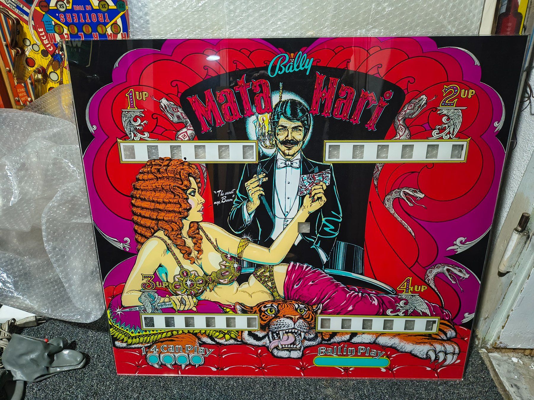Flipper: Backglass Repro zu Mata Hari – Nuovo (secondo la descrizione) da Wettingen venduto da extraball 2