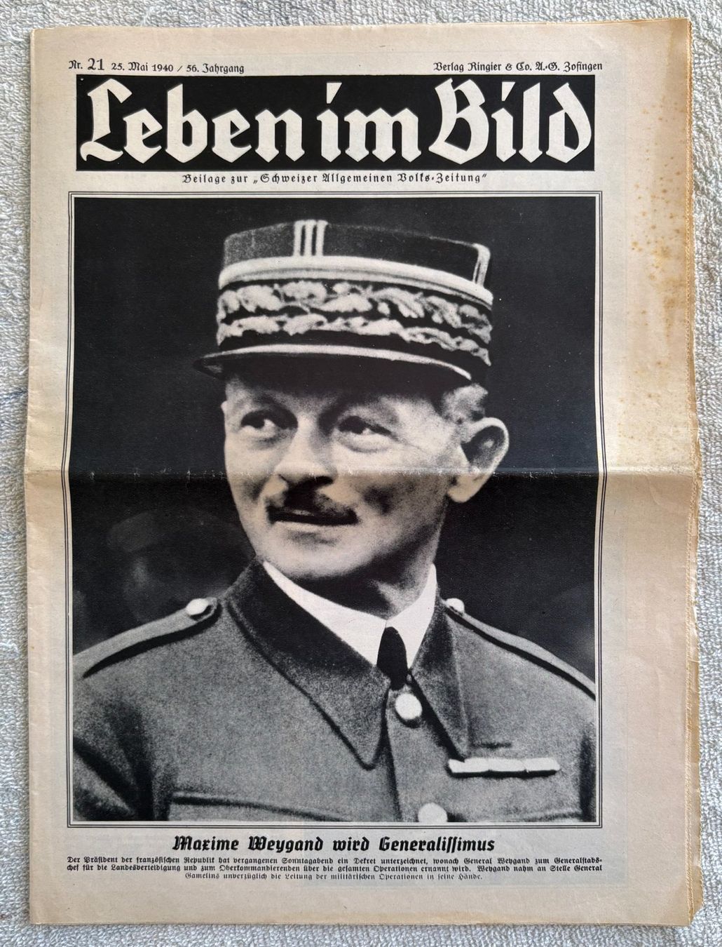 Riviste & Magazine: LEBEN IM BILD 25. MAI 1940 – Usato da Ostermundigen venduto da wini63