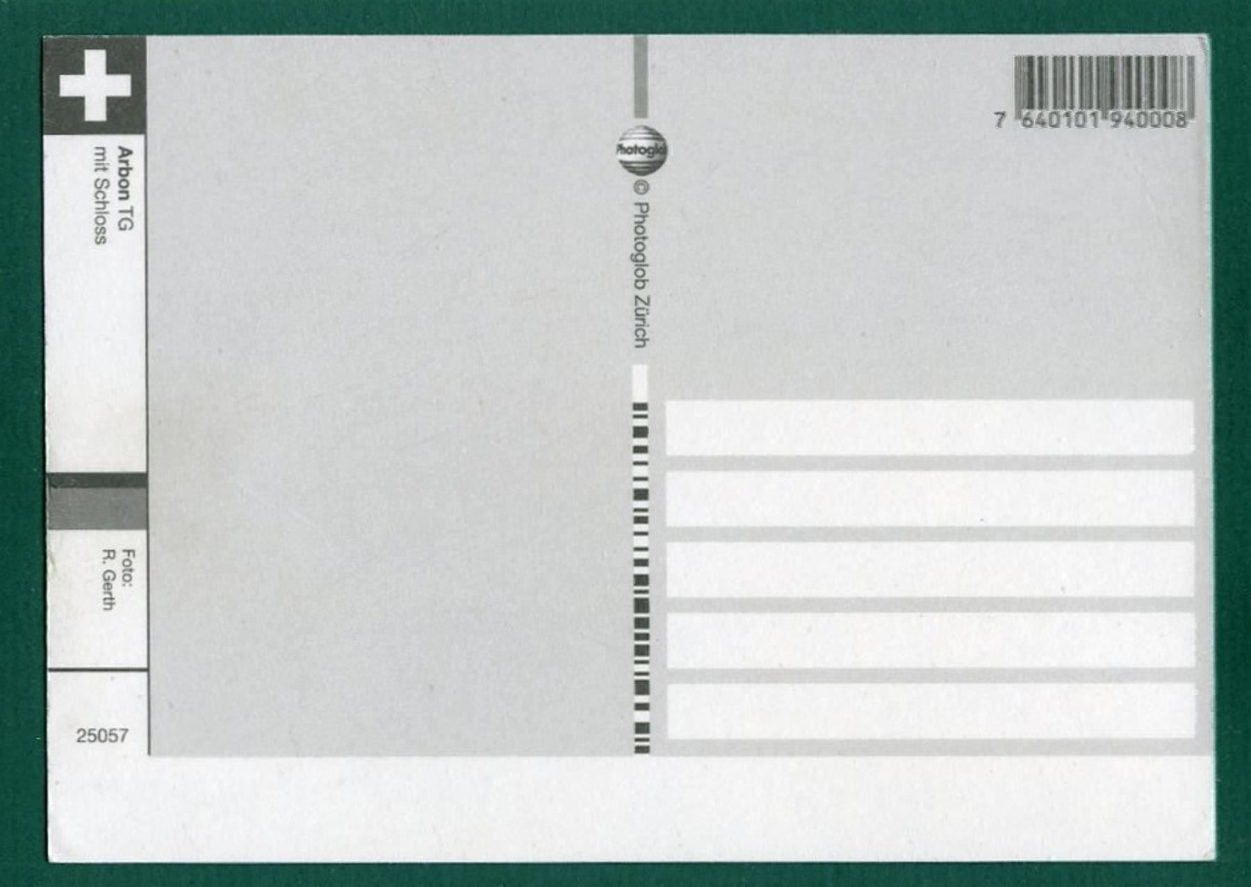 Cartoline postali: Arbon mit  Schloss, ungelaufen, Grossformat – Usato da Sargans venduto da Hausi1951 1