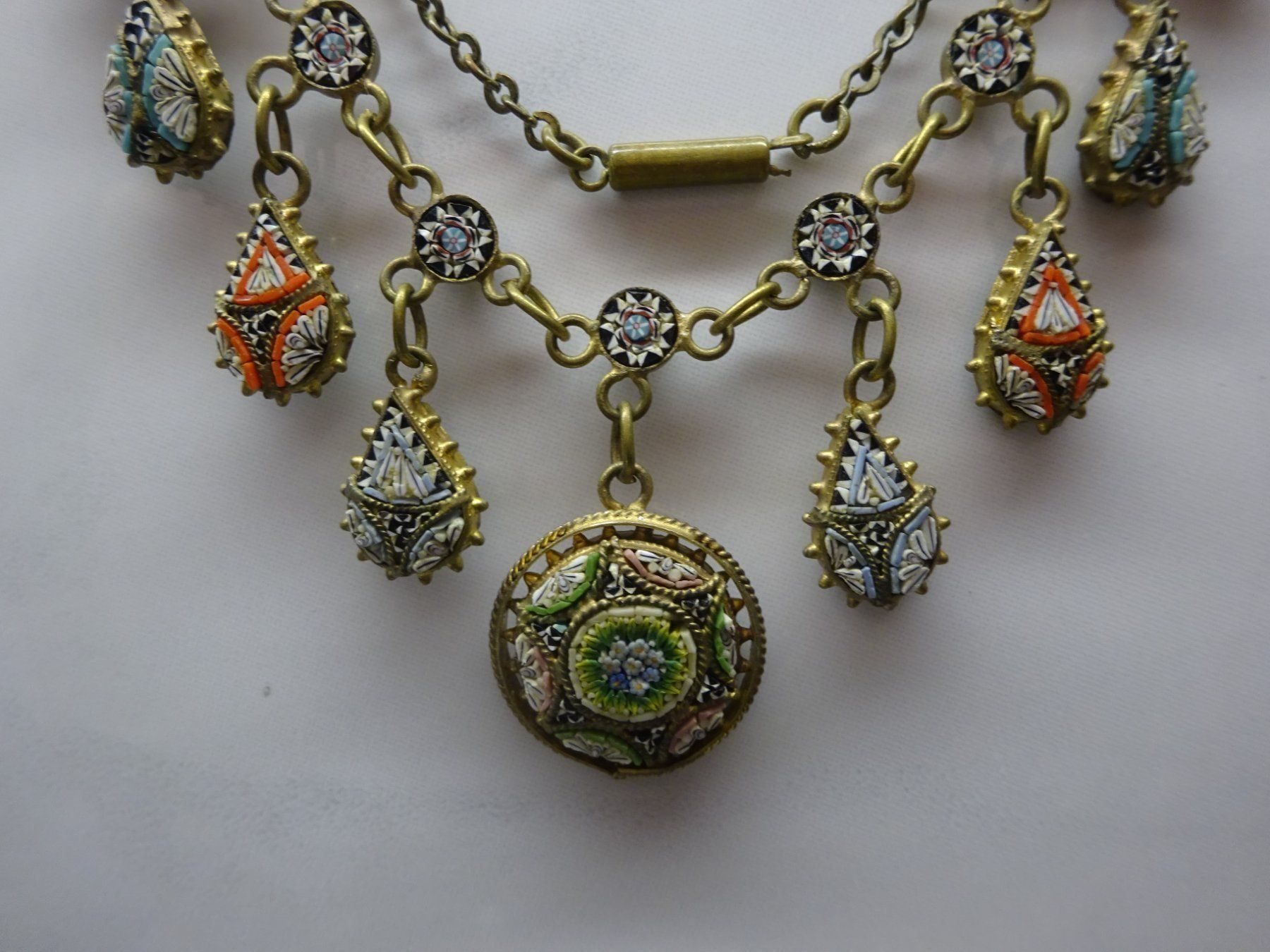 Catenine: Mikromosaik Collier – Usato da Esslingen venduto da FetteSchnecke 2