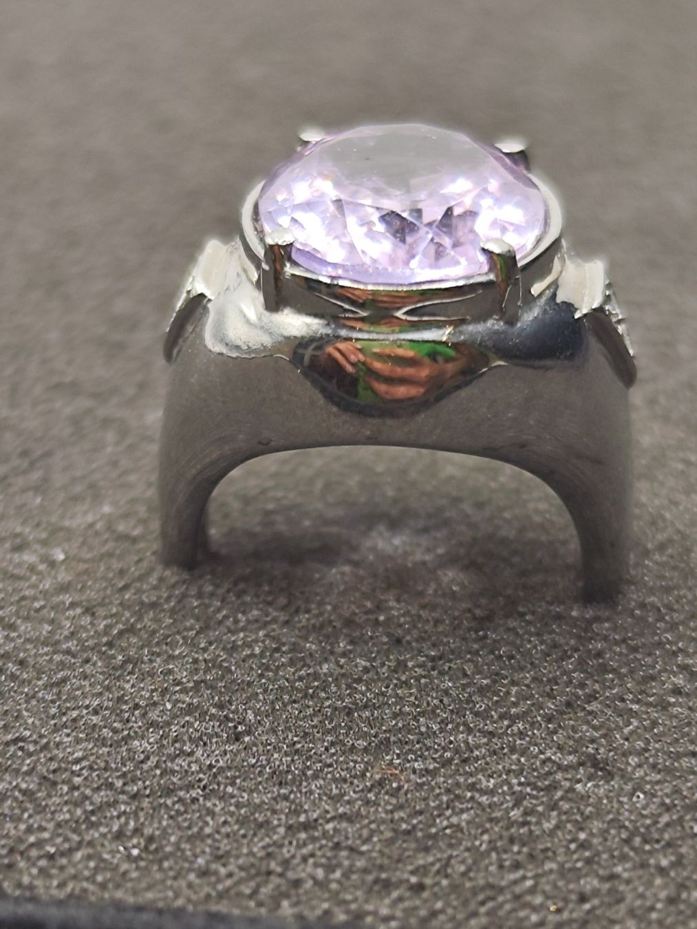 Bagues: Vintage versilberte Ring Stahl schmuckstein Top – D'occasion à Steffisburg par mat_8s7d 3