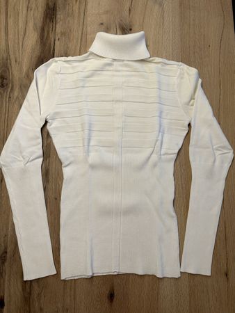 Morgan Rollkragenpullover, Weiss, Grösse M