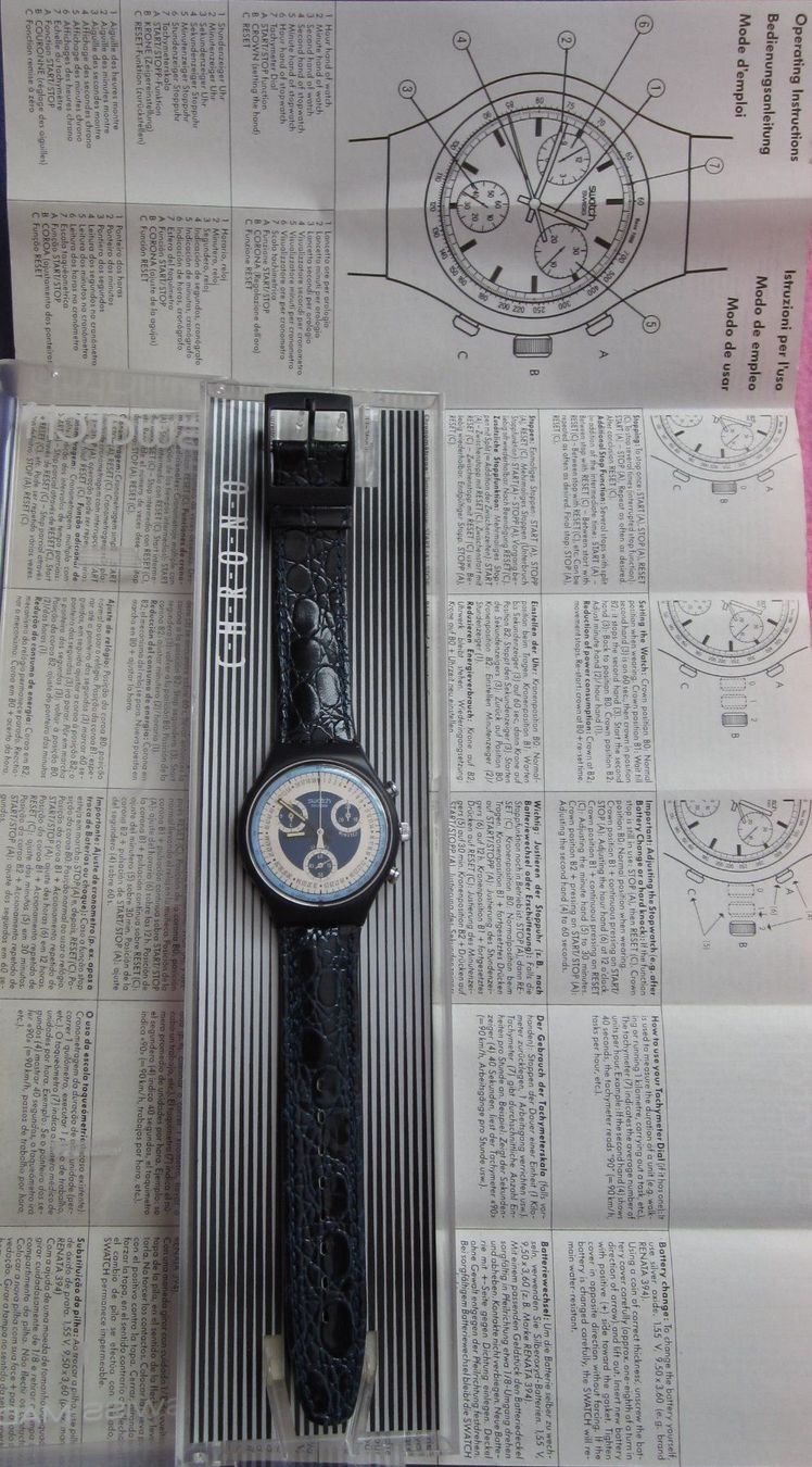 Swatch Orologi: Swatch Chrono Silver Star SCN102, 1990 – Nuovo e nell'imballaggio originale da Grüningen venduto da ald_8cjy 4