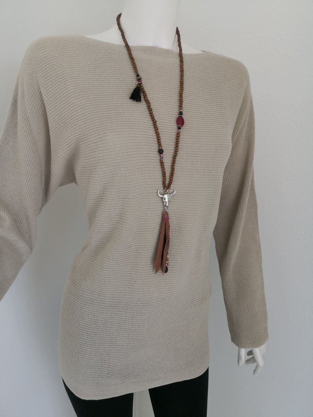 Maglioni & Felpe: 🤩LEINEN STRICK-PULLOVER BEIGE – Usato da Olten venduto da Naja-Twins-Twins 1