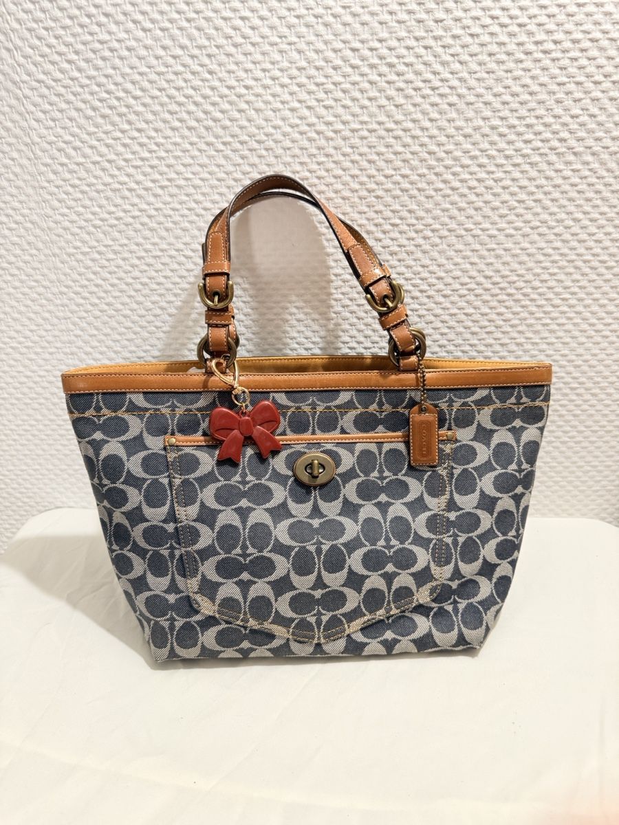 Coach Sacs femmes: Coach Signature Handbag Denim  – D'occasion à Geneve par DarlingVintage