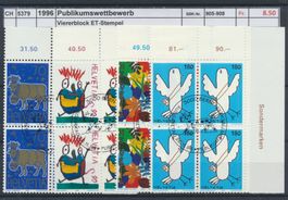 1996 "Publikumswettbewerb", Viererblock, ET - Stempel