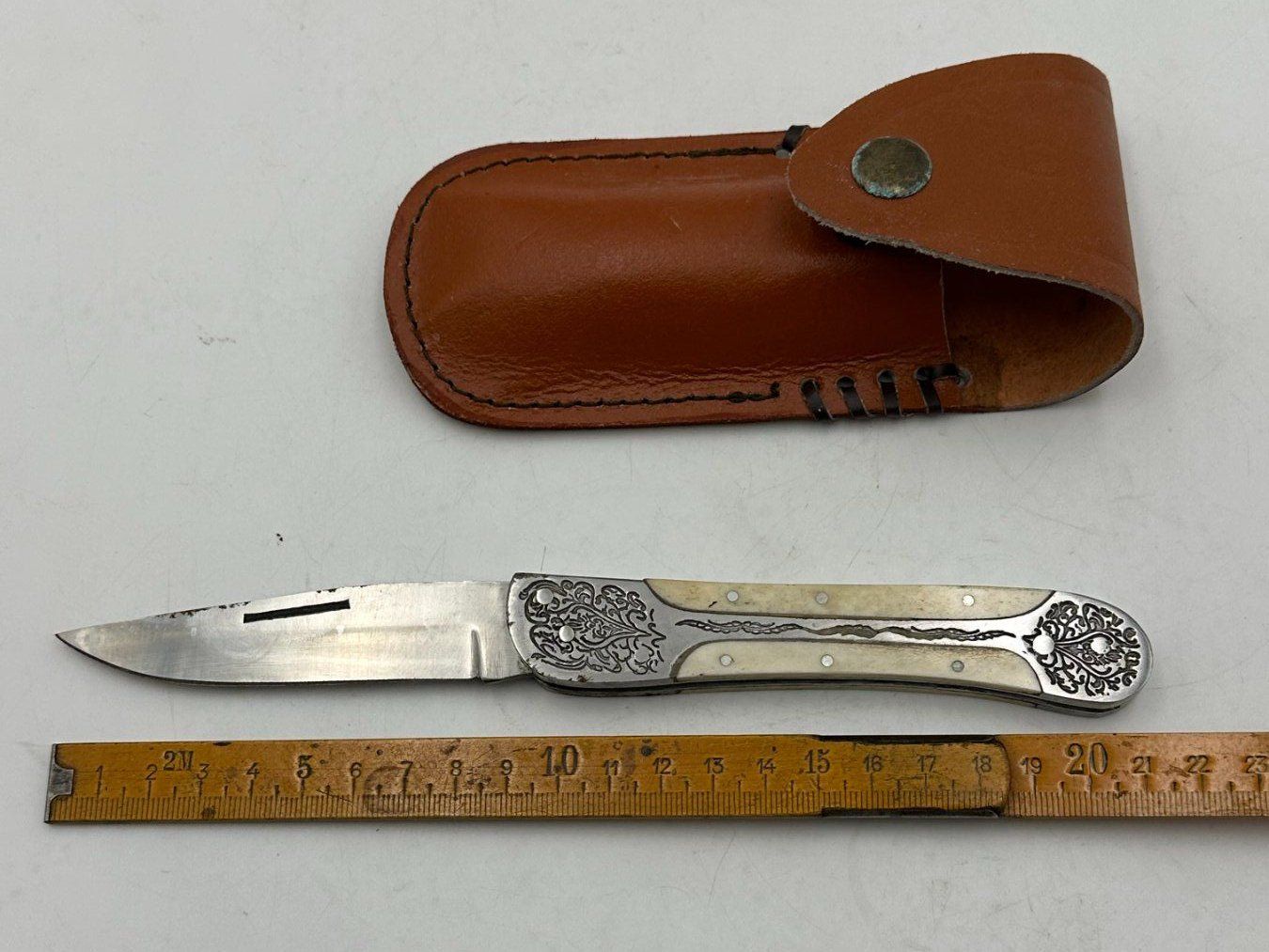 Coltelli tascabile: Klappmesser mit Scheide, Jagdmesser, Taschenmesser – Usato da Luzern venduto da Lager6640 3