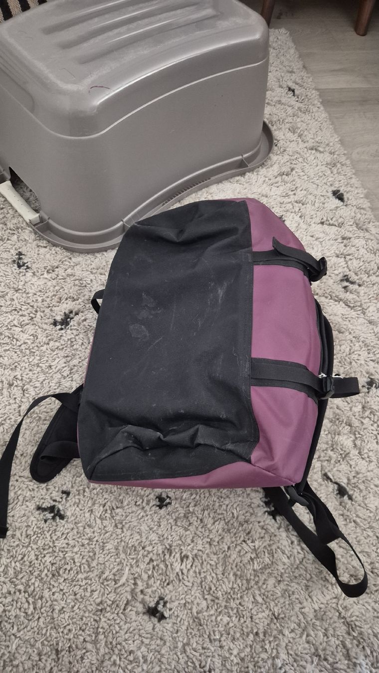 North Face Zaini: Base Camp Duffel - Xs Boysenberry/TNF black – Usato da Watt venduto da sarahZH1995 4