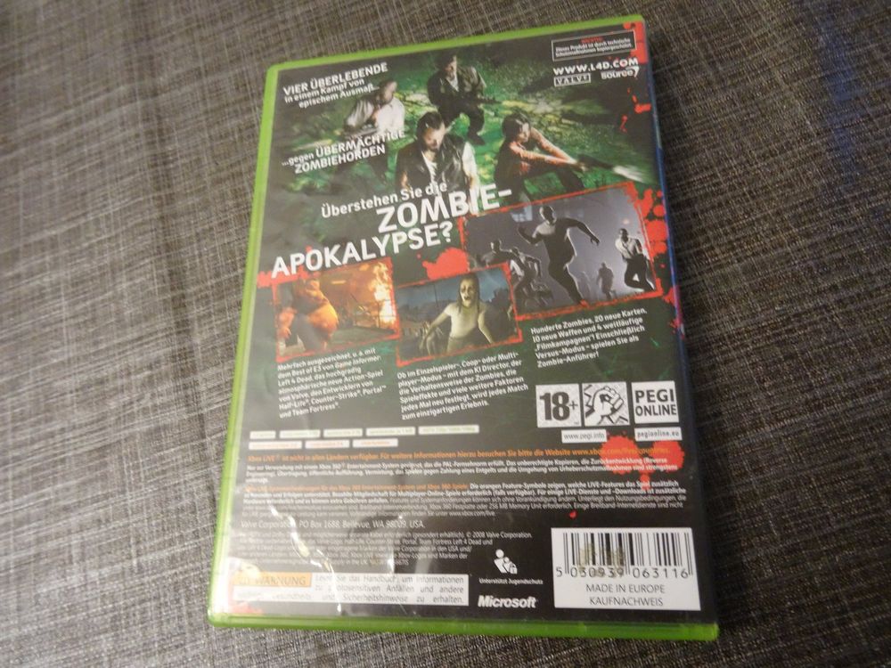 Left 4 Dead XBOX 360 | Kaufen auf Ricardo