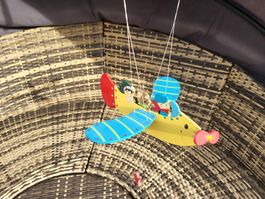 Holz Mobile Flugzeug, zum Aufhängen guter Zustand