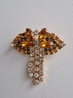 Elegante Brosche aus den 50ziger Jahren, goldfarben