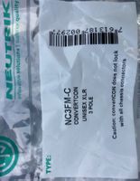 4 Neutrik NC3FM-C ConvertCON XLR Stecker neu originalverpack