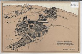Armee Suisse - Infanterie-Mitrailleure - Grenzbesetzung - Li