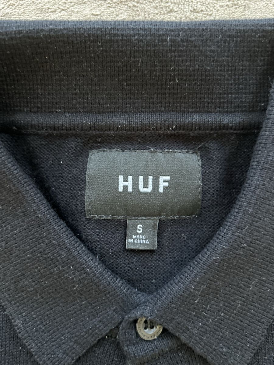 Camicie: HUF Strick Hemd schwarz Kettenmuster  – Nuovo (secondo la descrizione) da Luzern venduto da ameliemueller 3