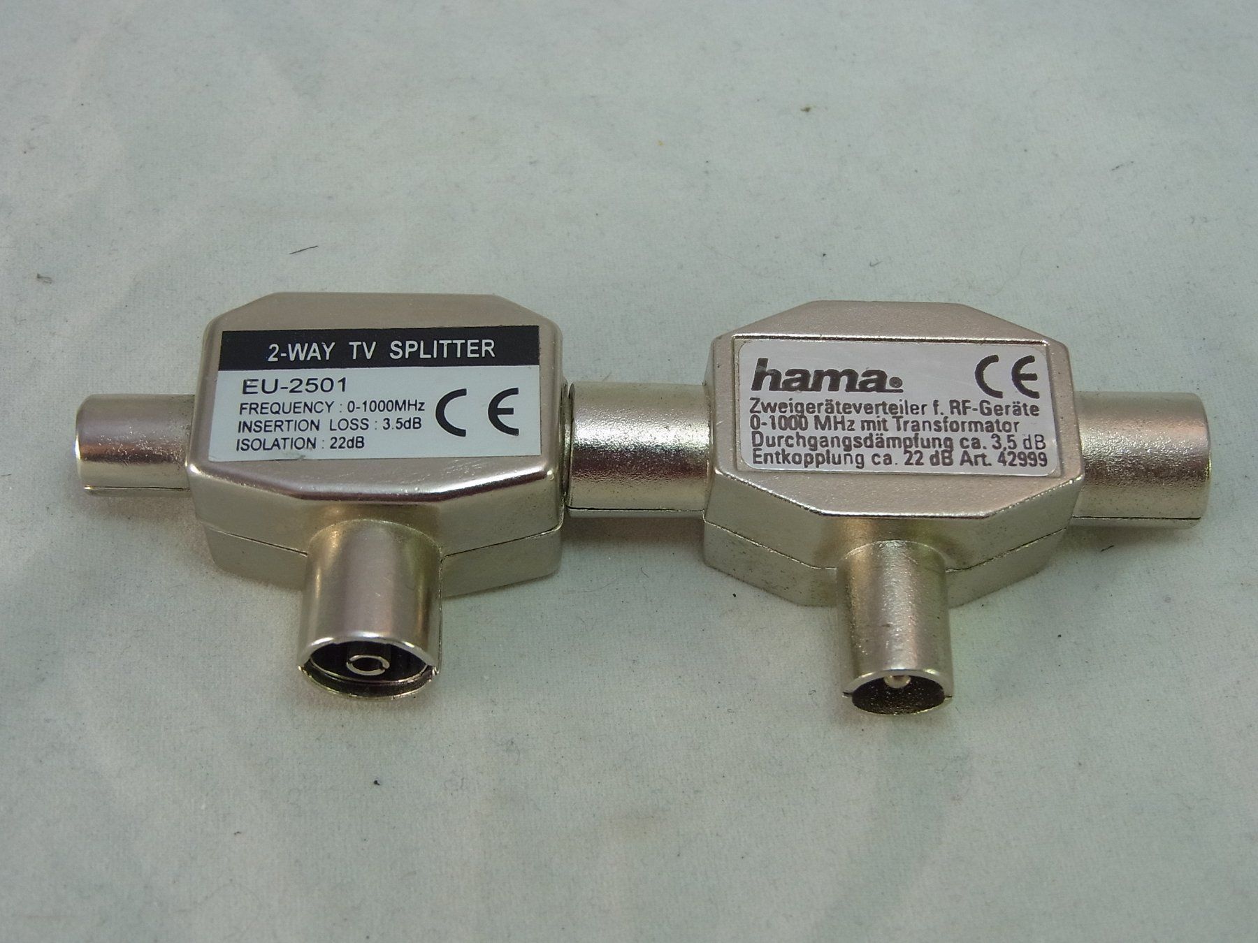 Radiocomunicazione: Antennen Splitter 2 Stück DIV #x1 – Usato da Dietikon venduto da Baro4