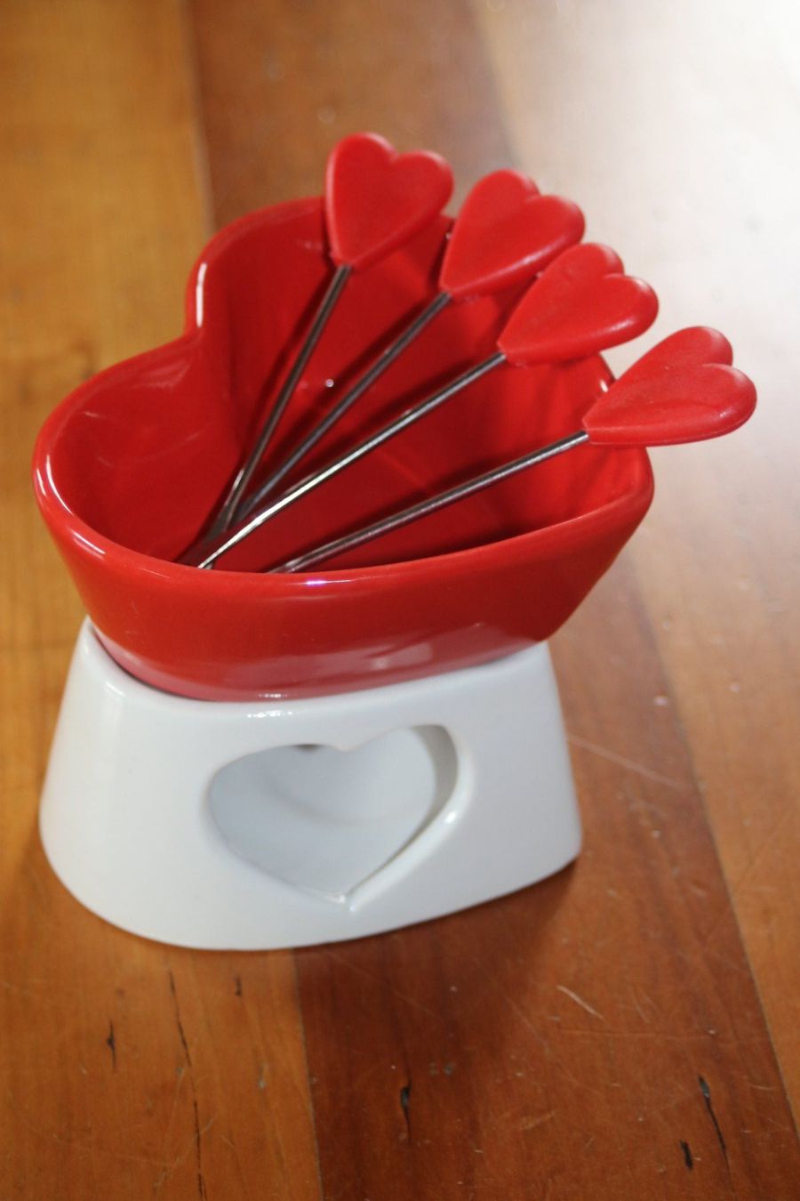 Services de table: Schoggifondue Set mit Rechaudkerze – D'occasion à St. Gallen par Razoon77