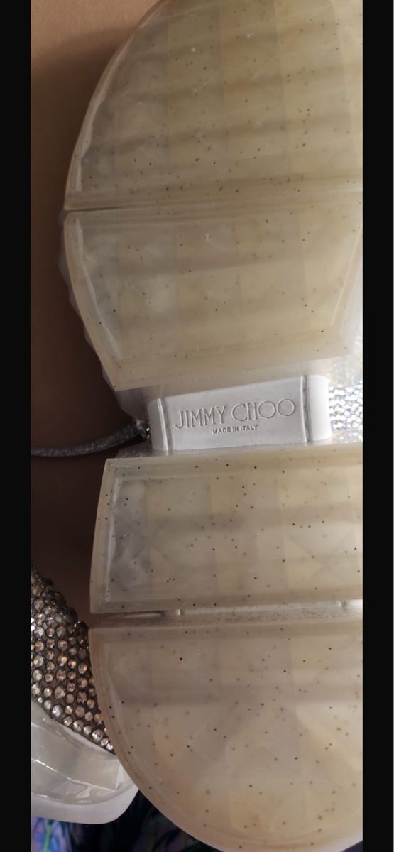 Jimmy Choo Scarpe da donna: Jimmy Choo Sneaker mit Strass, Silber, Grösse 40 – Nuovo e nell'imballaggio originale da Bern venduto da kaeffy 2
