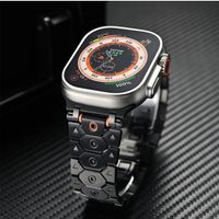 Luxusarmband Titanfarbe für Apple Watch 5 6 7 8 9 10
