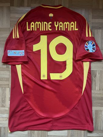 Original Lamine Yamal Spanien Euro 2024 Trikot M