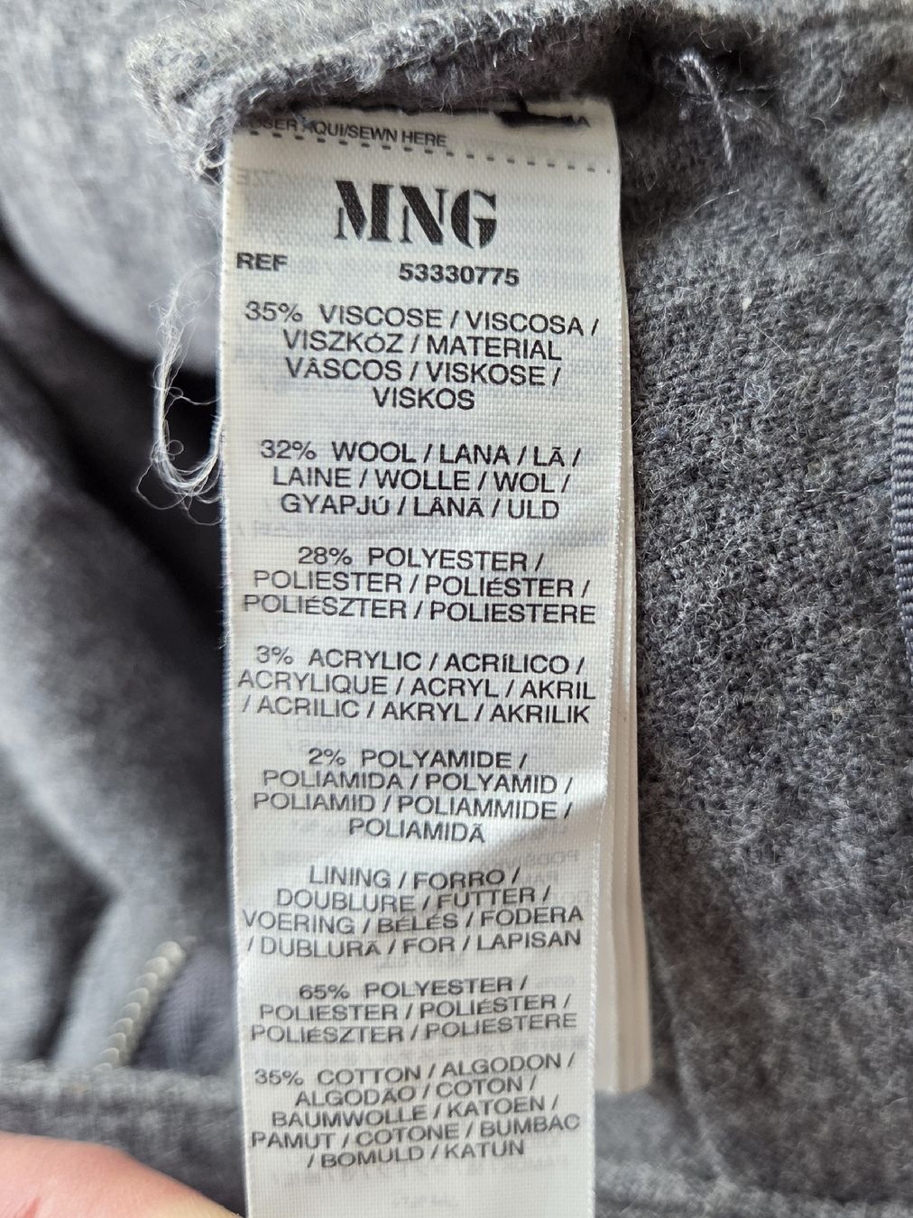 Mango Pantaloni: Mango Wollshorts, grau, Grösse 36 – Usato da Villars-sur-Glâne venduto da richardette 5