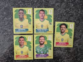 WM Panini Sticker Brasilien