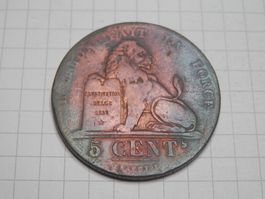 Belgien 5 Centimes, 1842