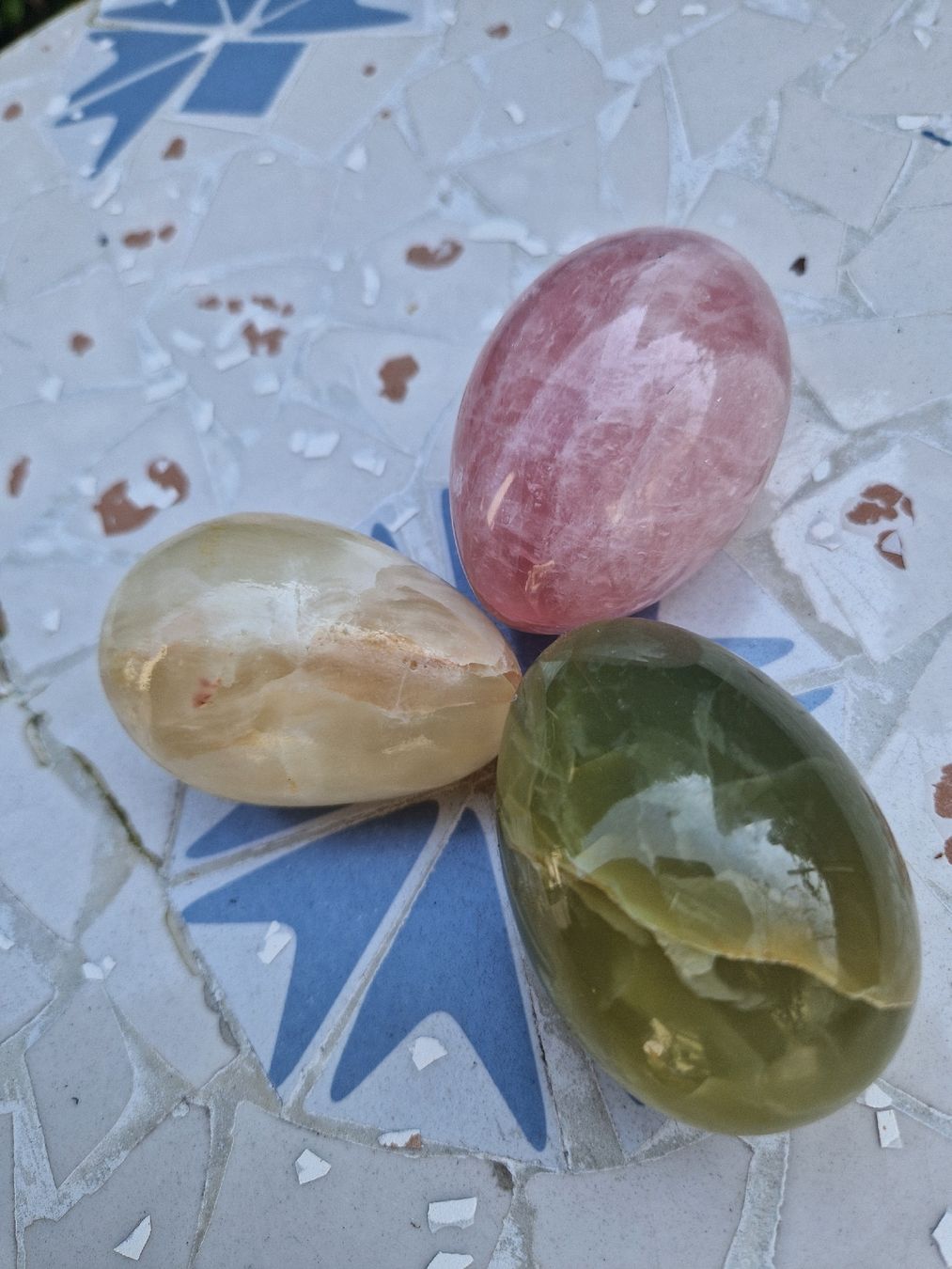 Edelsteine: 3 Deko-Eier aus Edelstein – Gebraucht aus Lachen SZ von janapolar 2